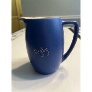Devon Pottery Matte Blue “Digby” Pitcher Jug Creamer England